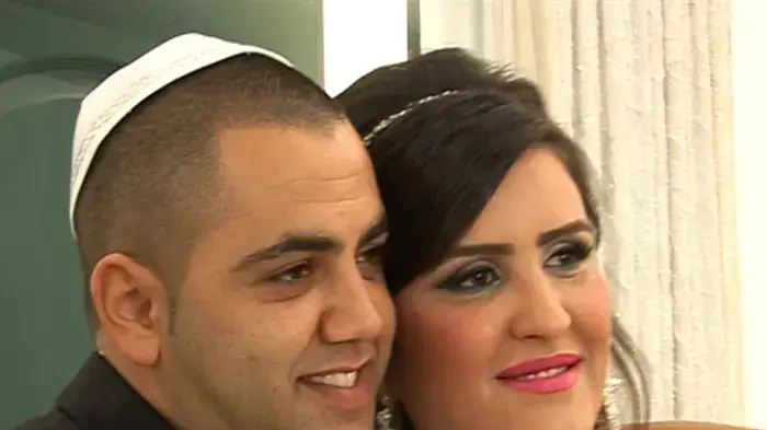 עינב בובליל ואלי בניסטי ביום חתונתם