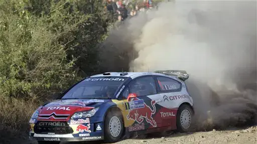 נהג מירוץ WRC סבסטיאן לואב קבוצת סיטרואן (ראלי ארגנטינה 2009)
