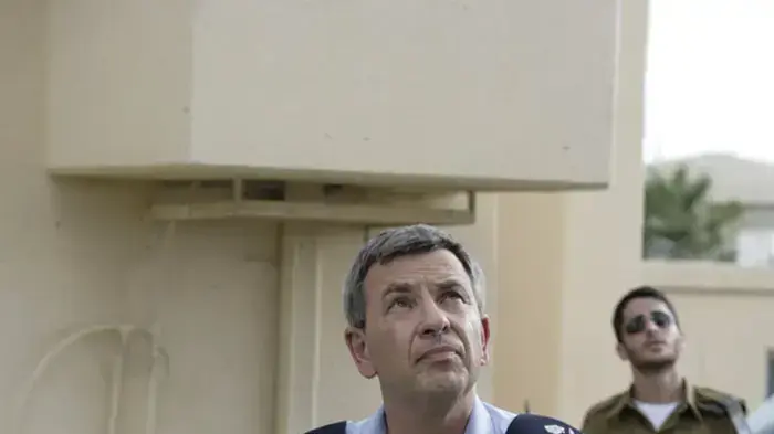 עידו נחושתן מפקד חיל האוויר בתדרוך לכתבים בנושא אסון התרסקות מסוק היסעור ברומניה- יולי 2010