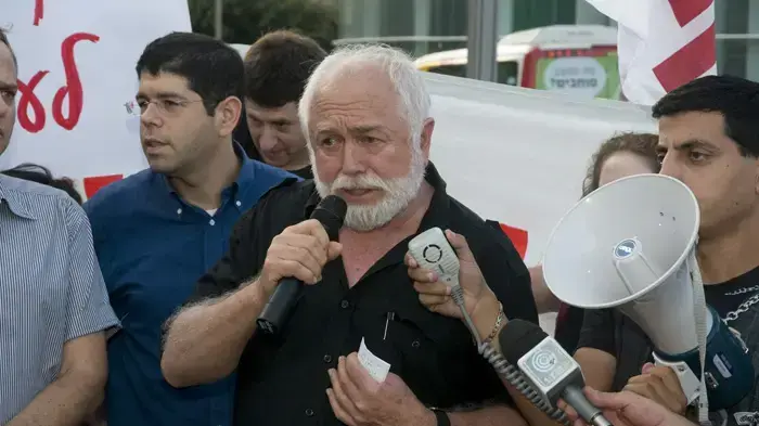 הפגנת שלום עכשיו לתמיכה בשחקני התאטרון, אוגוסט 2010