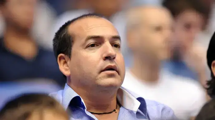 אייל ברקוביץ' במשחק גביע דייויס ישראל נגד אוסטריה