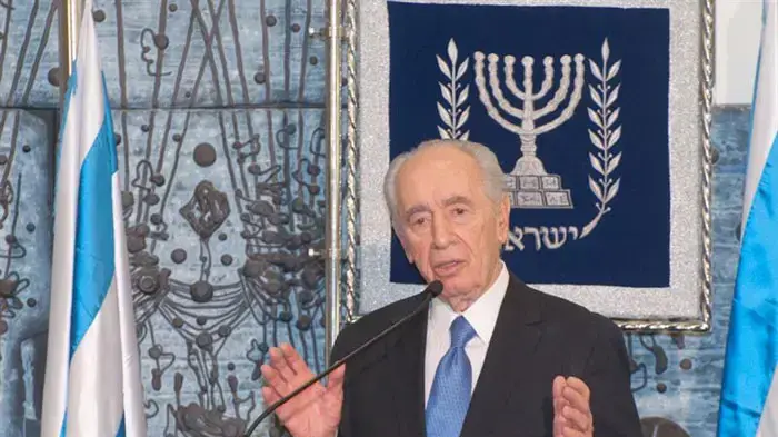 נשיא המדינה, שמעון פרס בטקס הדלקת נר ראשון של חנוכה במשכן הנשיא