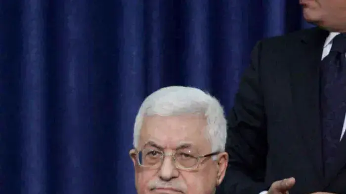 ראש הרשות הפלסטינית אבו מאזן בכינוס של יוזמת ז'נבה, דצמבר 2010 ראש הרשות הפלסטינית אבו מאזן בכינוס של יוזמת ז'נבה, דצמבר 2010