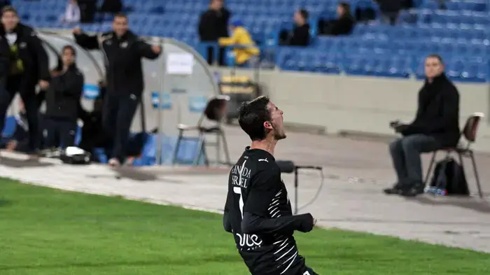 שחקן עירוני קרית שמונה שלומי אביסדריס חוגג