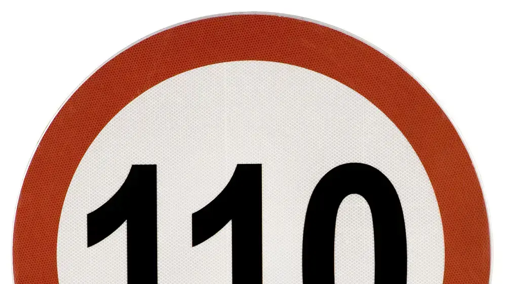 תמרור 110 קמ"ש