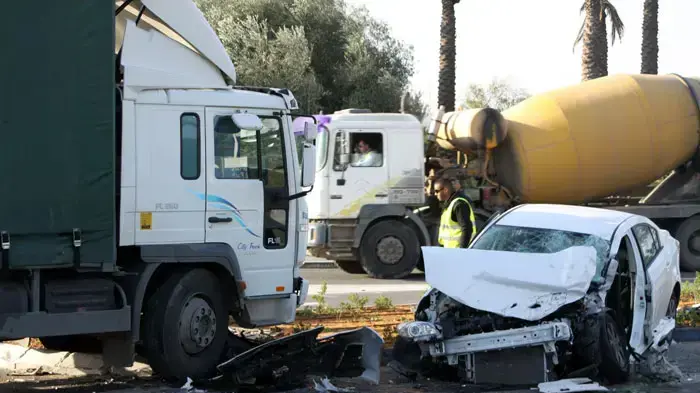 תאונת דרכים בפארק התעשייה בקיסריה, ינואר 2011