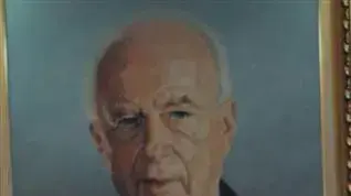 מיכה חריש, במהלך מסיבת עיתונאים על הכרזת יושב הראש הזמני של מפלגת העבודה, ינואר 2011