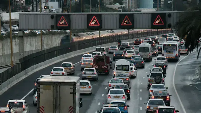 עומסי תנועה כבדים באיילון, פברואר 2011