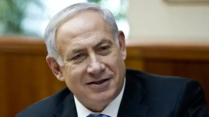 ראש הממשלה בנימין נתניהו בפגישה עם הכורים הצ'יליאנים במהלך ביקורם בארץ, מרץ 2011