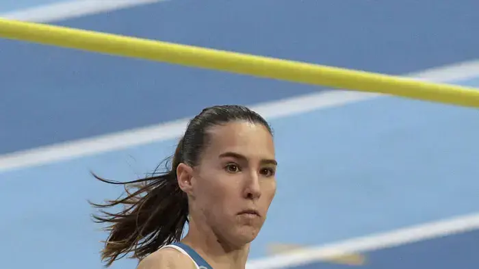 דניאל פרנקל קופצת לגובה ישראלית באליפות אירופה באולם