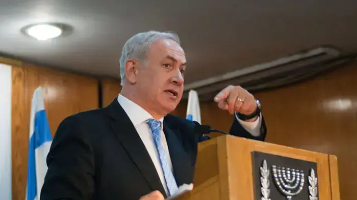 ראש הממשלה בנימין נתניהו במהלך יום עיון בנושא: "בגין והפרלמנטריזם הישראלי" במלאת 19 שנים לפטירתו של ראש הממשלה מנחם בגין ז"ל, מרץ 2011