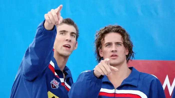 ריאן לוכטה ומייקל פלפס שחיינים אמריקאים