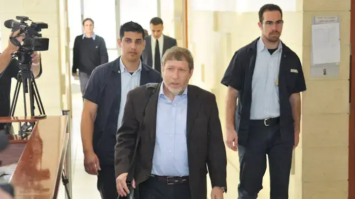 אורי מסר מעיד במשפטו של ראש הממשלה לשעבר אהוד אולמרט, מרץ 2011