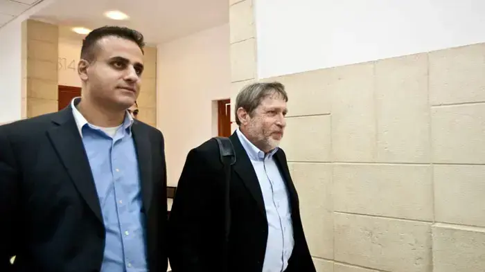 אורי מסר מעיד במשפטו של ראש הממשלה לשעבר אהוד אולמרט, מרץ 2011