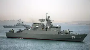 ספינת קרב איראנית בדרכה לתימן, מאי 2015