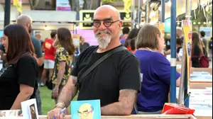 ישראל אהרוני, שבוע הספר במתחם שרונה, תל אביב, 9 ביוני 2021