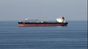 מכליות נפט עוברות במצרי הורמוז, 21 בדצמבר 2018