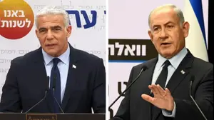 בנימין נתניהו ויאיר לפיד