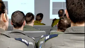 חברי טייסת 69, במפגש עם הרמטכ"ל אביב כוכבי, בסיס חצרים, 20 בדצמבר 2022