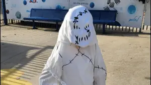 ילדים מחופשים בחדרה לכבוד פורים, 5 במרץ 2023