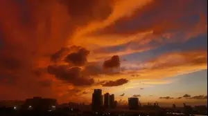 שקיעה , גוש דן. 3 באוקטובר 2023