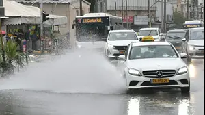 מזג אויר גשום, בני ברק, 19 בנובמבר 2023