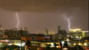 סופת ברקים בפתח תקווה, 8 באפריל 2024