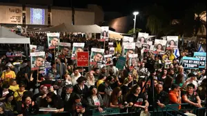 הפגנה להחזרת החטופים, קפלן. 2 בנובמבר 2024