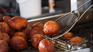 Quarkbällchen, כדורי גבינה מטוגנים, גרמניה