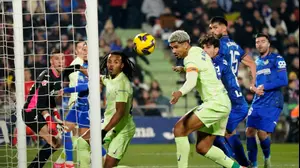 אראוחו, קונדה, שחקני ברצלונה מול חטאפה