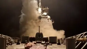 שיגור מספינת טילים אמריקנית לעבר מטרות של החות'ים , תימן, 15 במרץ 2025