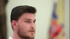 פגישת נשיא רוסיה ולדימיר פוטין עם משפחת טרופנוב, הקרמלין, מוסקבה, 16 באפריל 2025