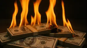 דולרים עולים באש
