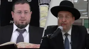 הרב יורם כהן (מימין) והרב אברהם דרעי