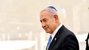 רה"מ בנימין נתניהו בטקס זיכרון לחללי אלטלנה, נחלת יצחק, 9 ביוני 2025