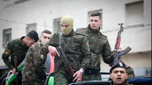 שוטרים פלסטינים מהמשטרה הפלסטינית, יהודה ושומרון, דצמבר 2024