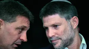 בצלאל סמוטריץ', חיים ביבס,ועידת מוני אקספו, 16 ביולי 2025