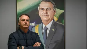 נשיא ברזיל לשעבר ז'איר בולסונארו בריאיון ממטה המפלגה שלו, 18 ביולי 2025