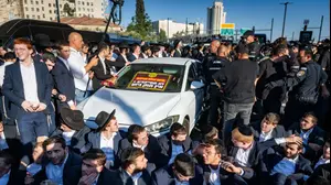 הפגנות הפלג הירושלמי נגד חוק גיוס החרדים, כניסה לירושלים, 23 ביולי 2025