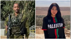 מנשה זלקה לצד "העיתונאית" ליילה חאמד