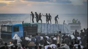 משאיות סיוע הומינטרי, עזה. 19 באוגוסט 2025