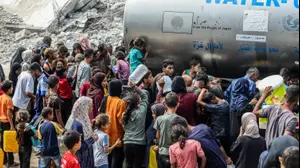 משאיות סיוע הומינטרי, עזה. 19 באוגוסט 2025