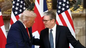 דונלד טראמפ וקיר סטארמר. 18.9.25