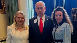 עידית סילמן עם ביבי ושרה נתניהו באו"ם