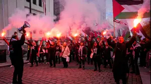 מפגינים פרו פלסטינים בנורבגיה