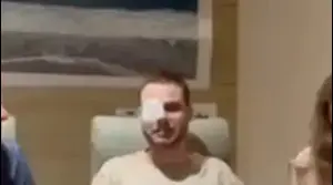 אלון אהל ביציאה מבית החולים בילינסון