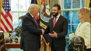 פגישת טראמפ-אשרע, הבית הלבן, 10 בנובמבר 2025