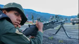 תרגיל של צבא ונצואלה שנועד להיערך לאפשרות של מתקפה אמריקנית, 11 בנובמבר 2025