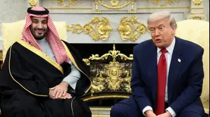 מסיבת העיתונאים של טראמפ ובן סלמאן, הבית הלבן, ארצות הברית.