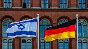 דגל ישראל ודגל גרמניה
